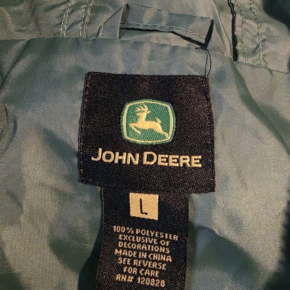 John Deere Green Polyester Lightweight Jacket - image 5